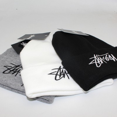 Stussy Nón Len Thêu Hình Mặt Cười Thời Trang Unisex