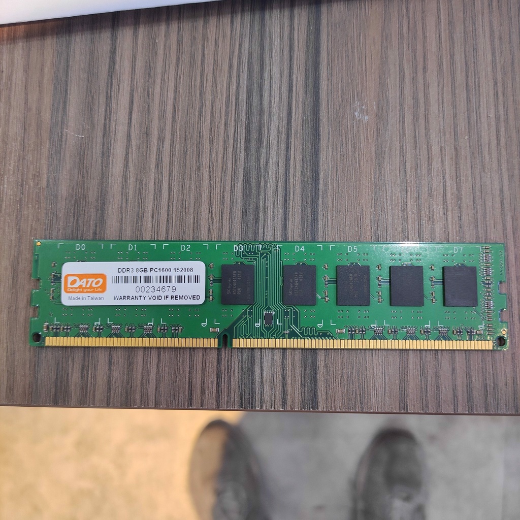 Ram DATO DDR3 8GB Bus 1600MHz
