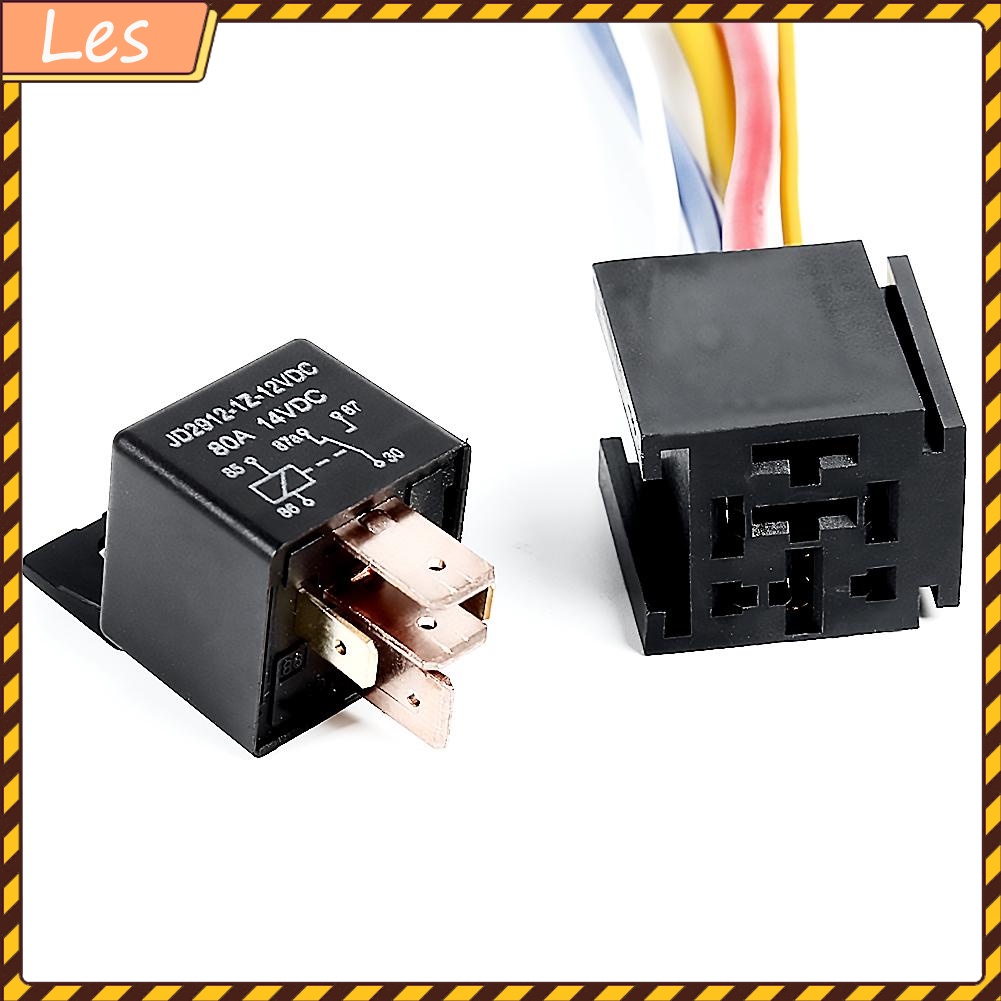 Rơ le tự động 5 dây JD2912 12V DC 80A cho xe hơi
