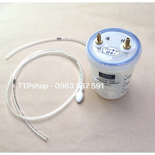 Bình đựng dịch và dây hút - phụ kiện máy hút mũi - cốc nhựa đựng dịch.