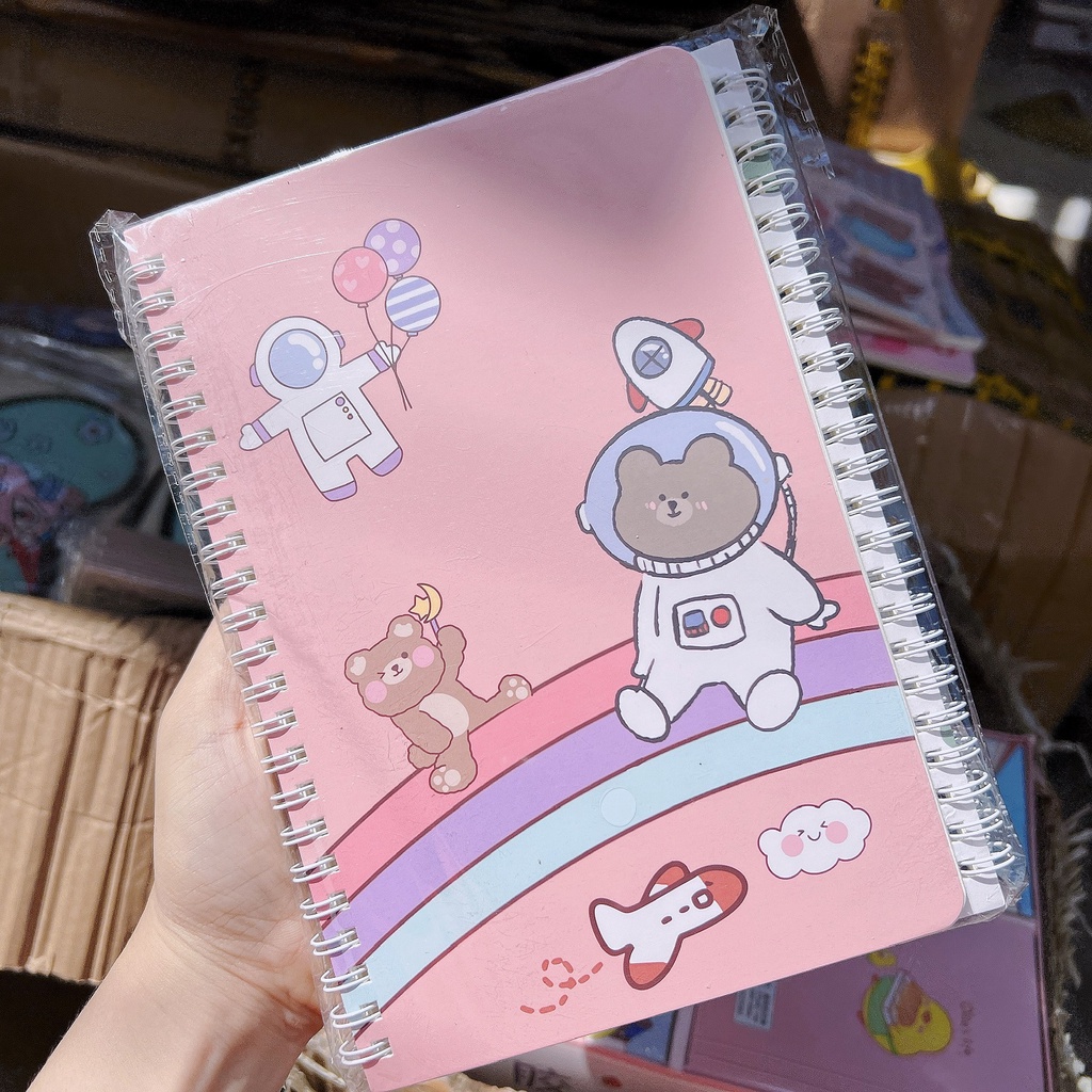 Sổ Lò Xo A5 Nhiều Hình Dễ Thương Giao Mẫu Ngẫu Nhiên