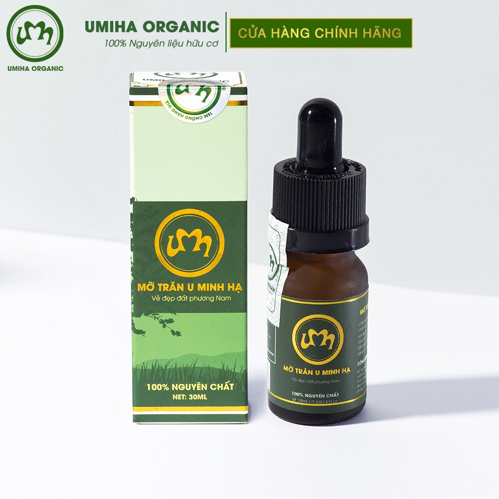 Mỡ trăn dưỡng ẩm da mặt, tay, chân, body U Minh Hạ 10ml cho da khô, mụn, dầu nguyên chất UMIHA ORGANIC