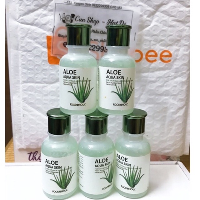 [ Mẫu 40ml ] Bộ dưỡng da Lô Hội Aloe Aqua Skin Care Set ( Mẫu Thử 40ml dùng để túi và đi du lịch, dã ngoại)