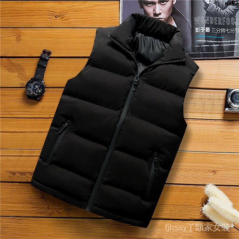 Áo Khoác Ghi Lê Cotton Dày Giữ Ấm Ngựa Phong Cách Hàn Quốc Mùa Thu Cho Nam Giới Có Size Lớn >