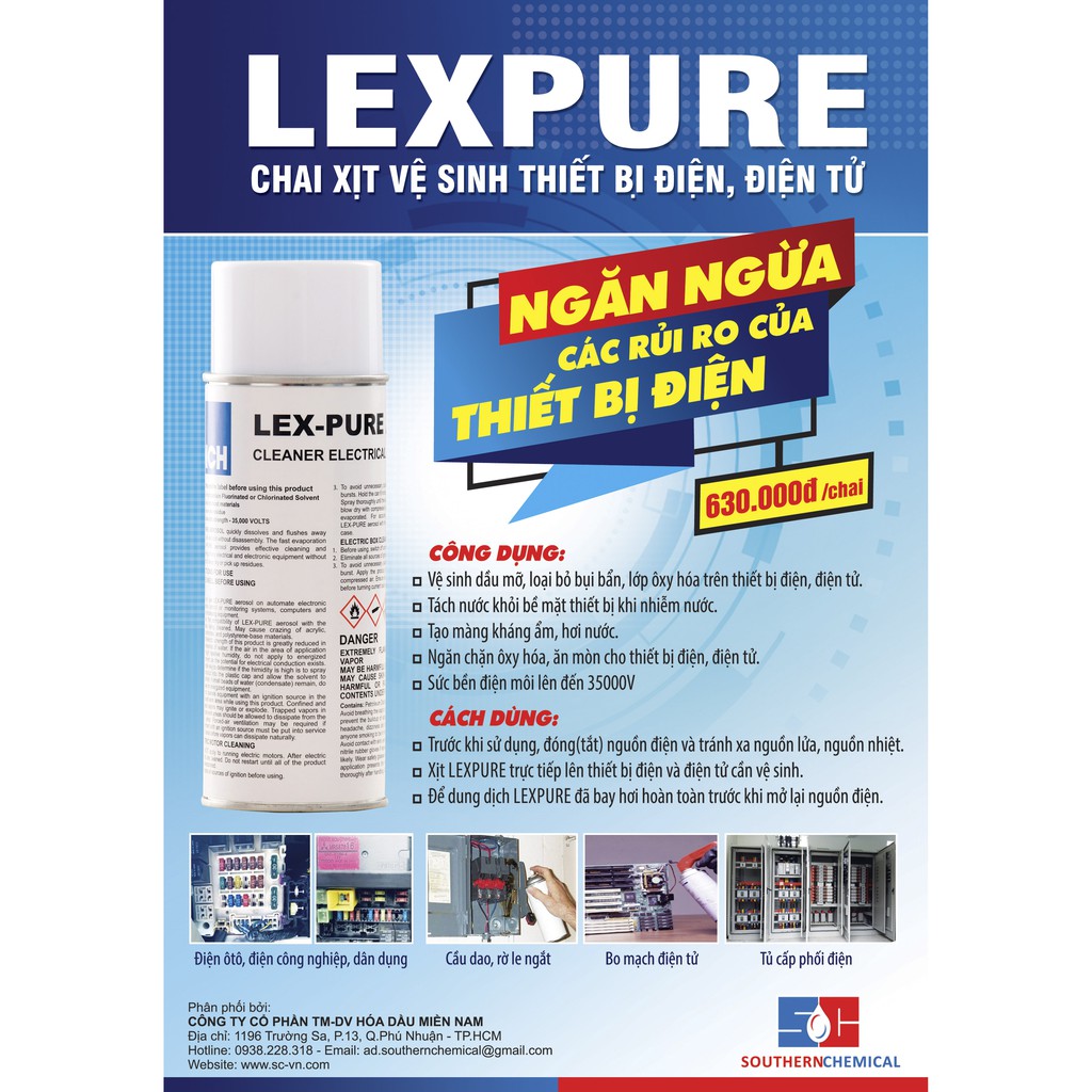 LEXPURE - Sản phẩm vệ sinh bo mạch điện