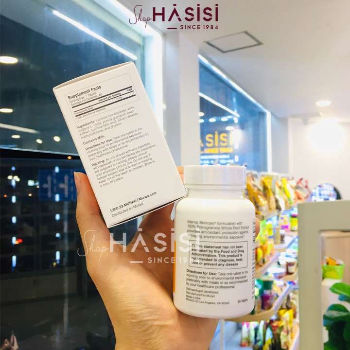 Viên Uống Chống Nắng MURAD - Bright &amp; Even Supplement 60 Tablets (1 Viên/Ngày)