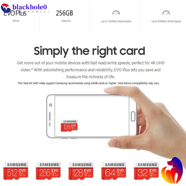 Thẻ Nhớ Samsung Microsd Class10 Evo+ Evo Plus Microsd TF Chuyên Dụng