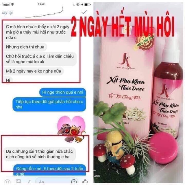 Xịt Phụ Khoa Se Khít Hồng Vùng Kín , Huyết Trắng , Kháng Viêm Chai 100ml