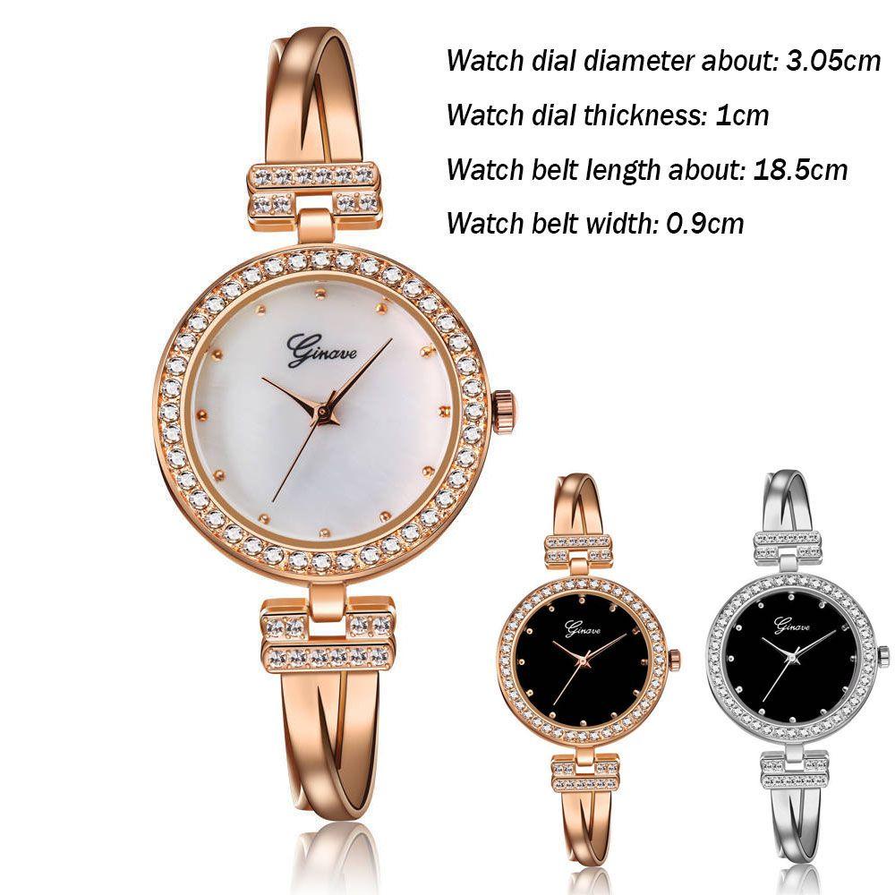 MELODG Đồng Hồ Quartz Nữ Dây Da Thời Trang