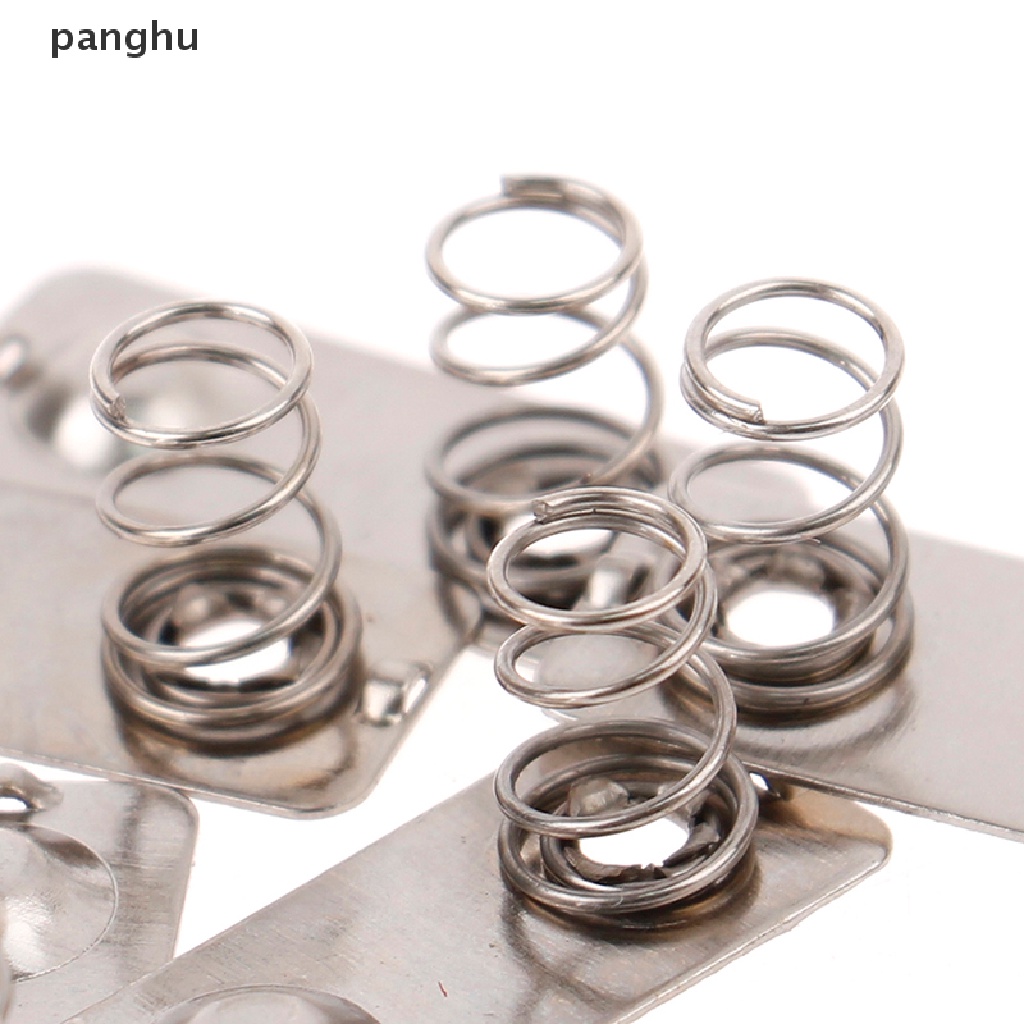 Set 10 Lò Xo Pin Thay Thế 21x9mm Bằng Kim Loại Màu Bạc Tiện Dụng