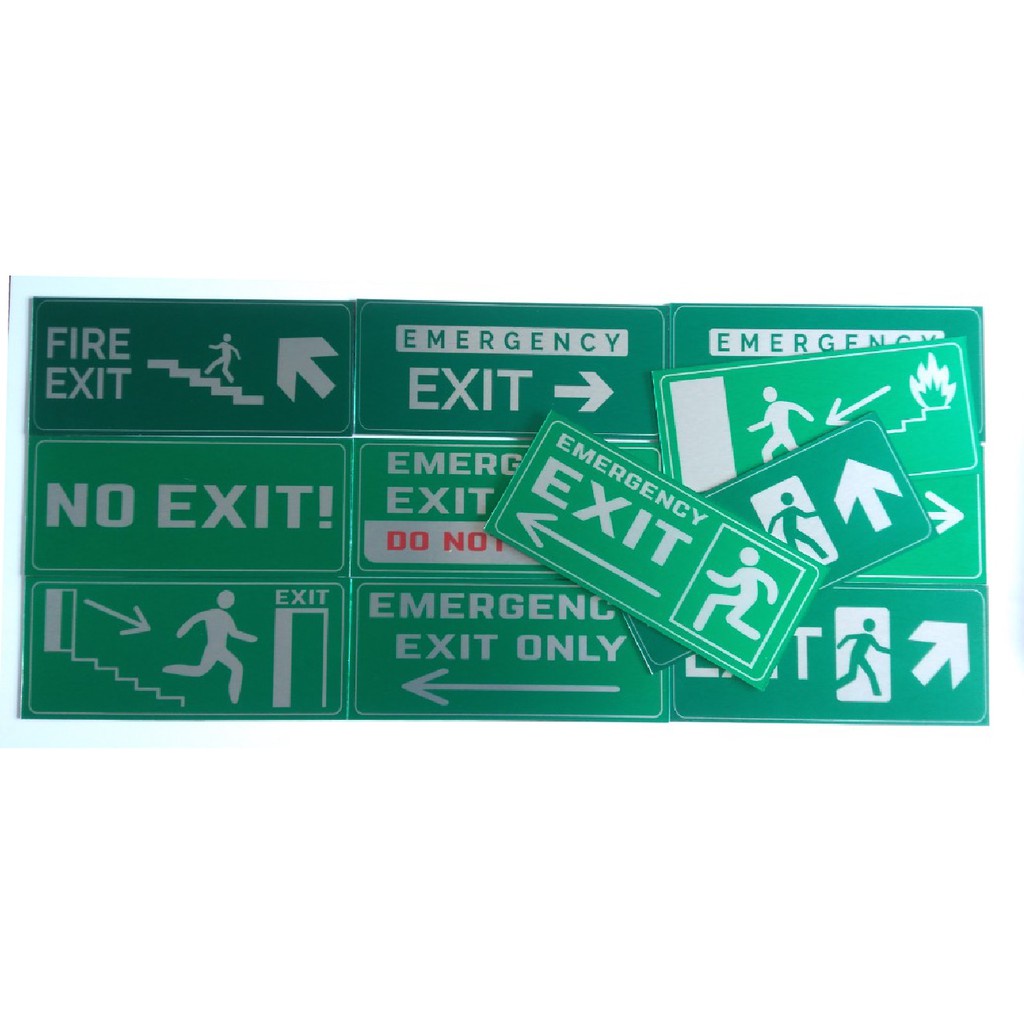 Bảng chỉ dẫn lối thoát hiểm, bảng exit, bảng chỉ dẫn exit, biển hướng dẫn exit giá tốt nhất