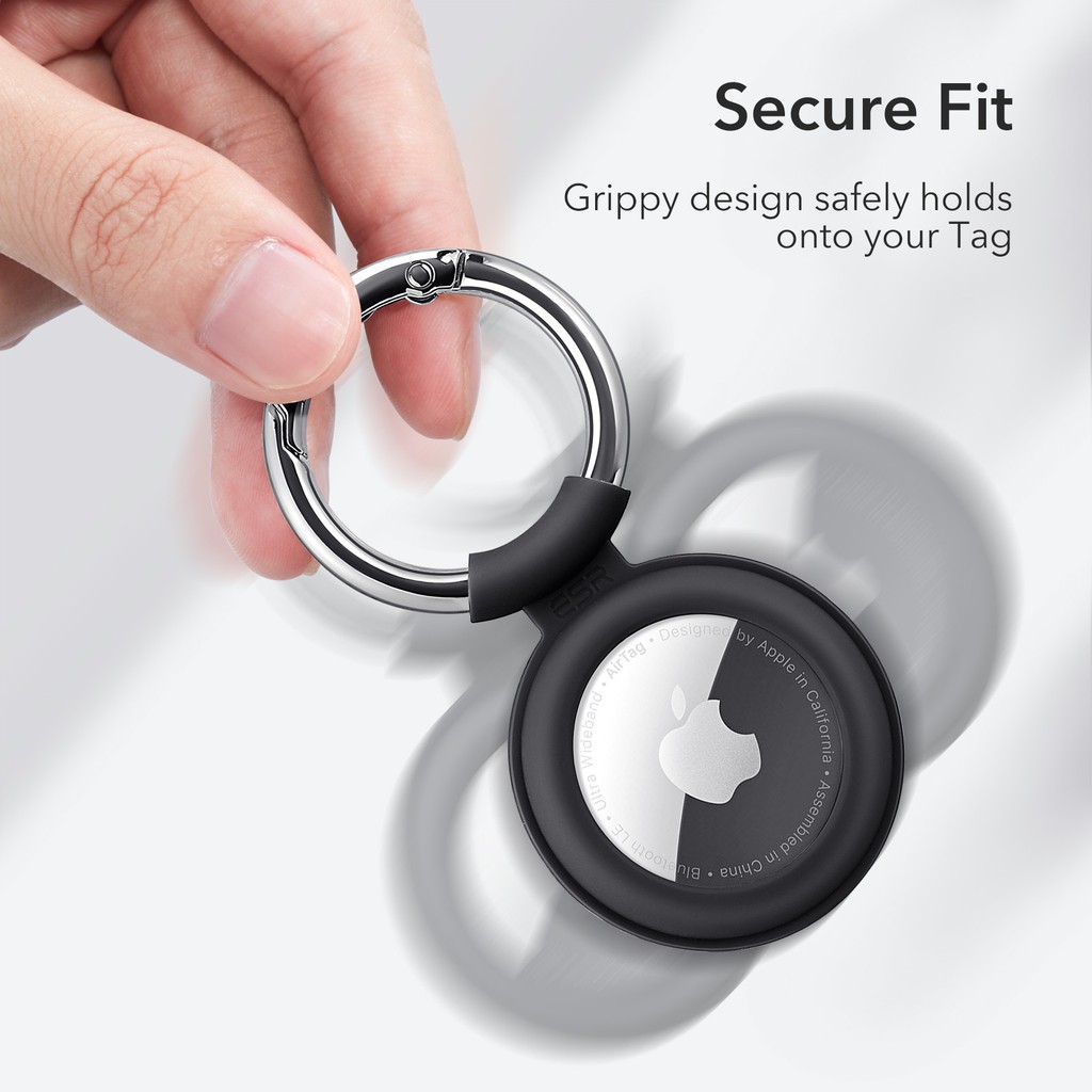 ESR Cloud Silicone AirTag 2021 Keychain Case (2-Pack)