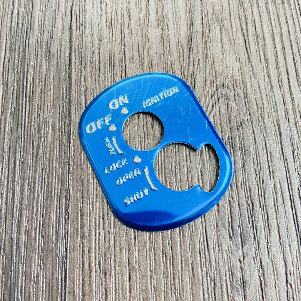 Miếng dán ổ khoá, ốp ổ khoá Nhôm keo dán 3M sử dụng cho xe WAVE RS, WAVE S, WAVE S110, WAVE BLADE trang trí xe máy