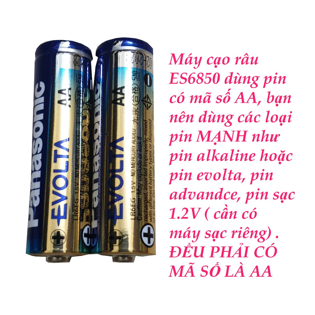 Máy cạo râu Panasonic ES6850 xuất xứ Thái Lan ( dùng pin AA )