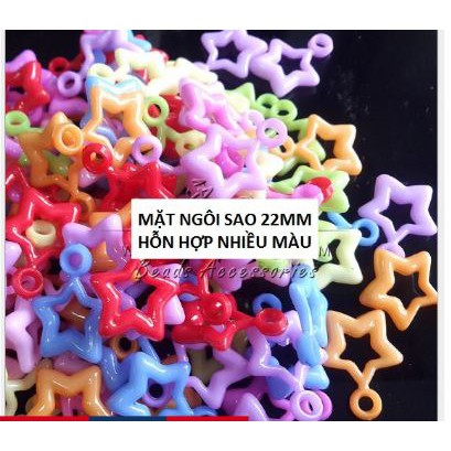 25-100gam mặt ngôi sao , cánh hoa dùng trang trí vòng tay hạt, cột tóc,làm đồ chơi, trang trí thủ công handmade,hạt nhựa