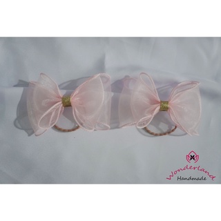 Cột tóc cho bé, cột nơ voan handmade, C8