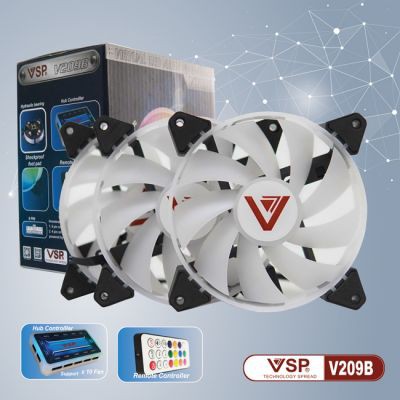 [Mã 254ELSALE giảm 7% đơn 300K] Bộ Kit 5 Fan V209C LED RGB SUPERPOWER