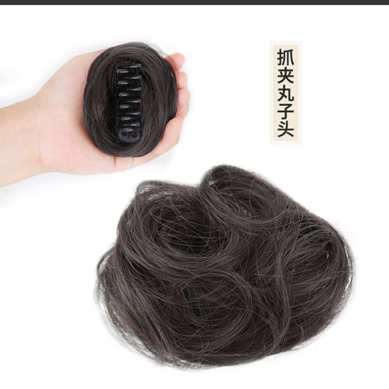 Búi tóc giả kèm cào tóc dễ sử dụng , búi tổ chim