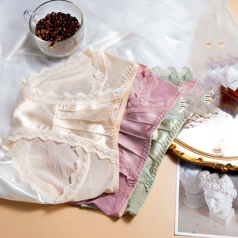 Quần Lót Ren Thoáng Khí Thoải Mái Thời Trang Nhật Bản Cho Nữ