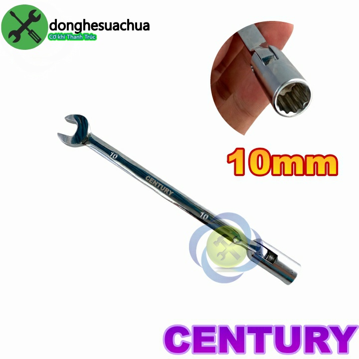 Cờ lê hai đầu 10mm Century CT-10  (miệng - điếu lắc léo)