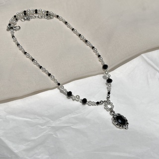 Vòng cổ Handmade Black Stone Collar HMVC08