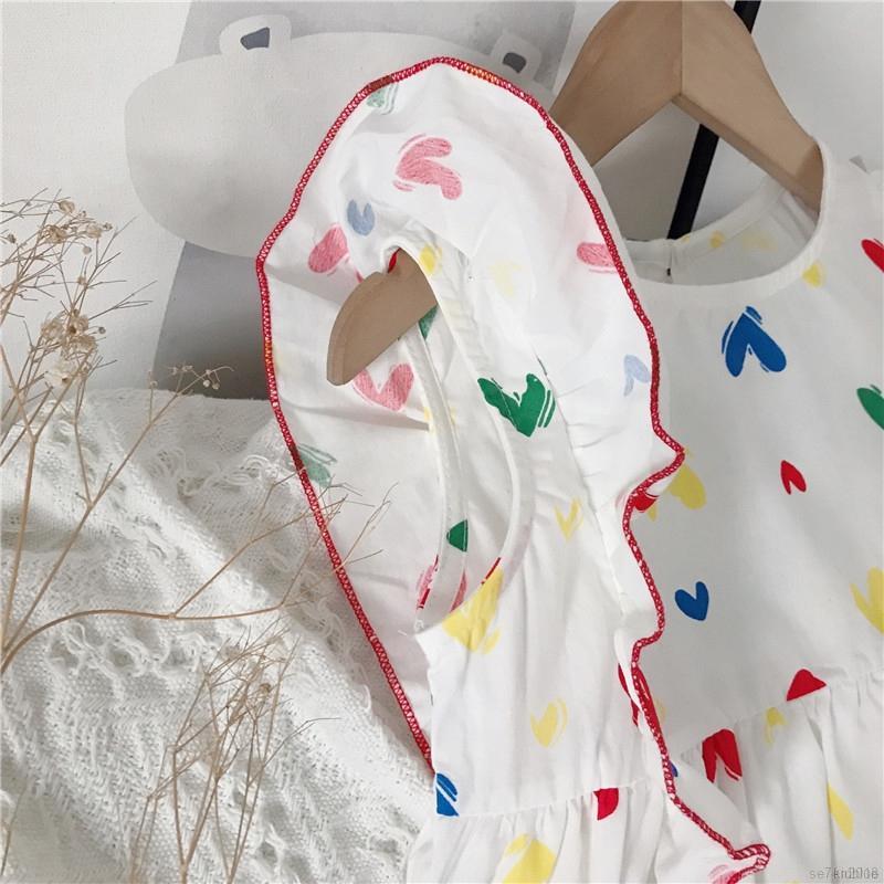 Đầm công chúa tay bèo phong cách Hàn Quốc dành cho trẻ em