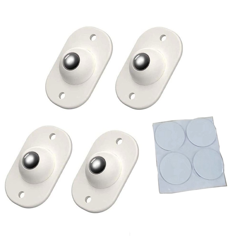Bộ 4 Bánh Xe Xoay Mini Cho Thùng Rác