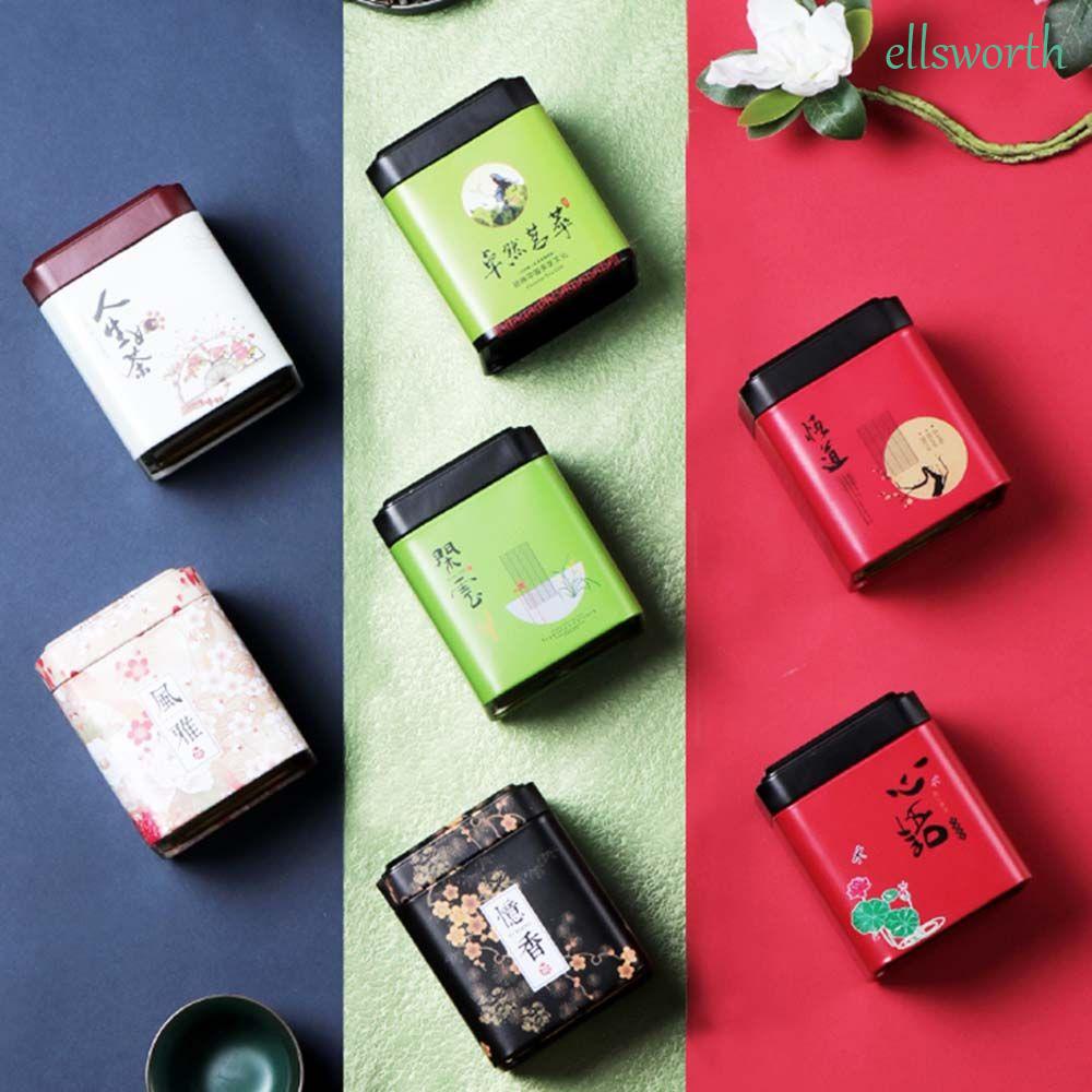 Hộp Đựng Trà / Cà Phê Mini Bằng Nhôm Kín Màu Trơn