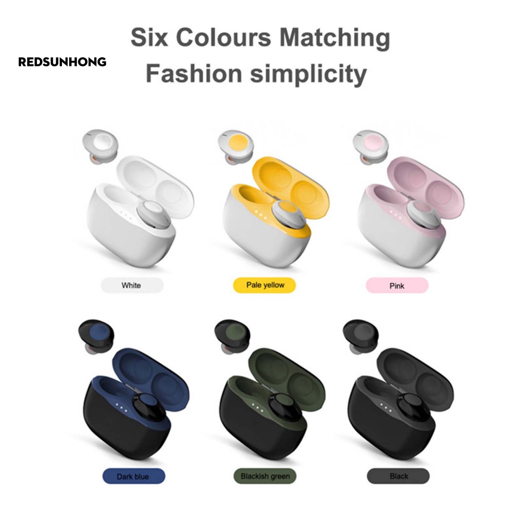 Tai Nghe Nhét Tai Bluetooth 5.0 Mini Thời Trang Thể Thao Chất Lượng Cao