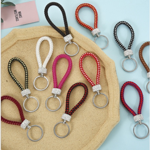 Móc Khoá Da Pu đính đá MK4 Nhiều Màu