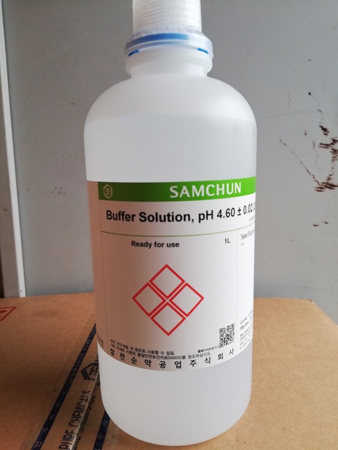Hóa chất Buffer Solution pH 4.6 Samchun Hàn Quốc dung dịch chuẩn pH4.6 chai 1 lít B1066