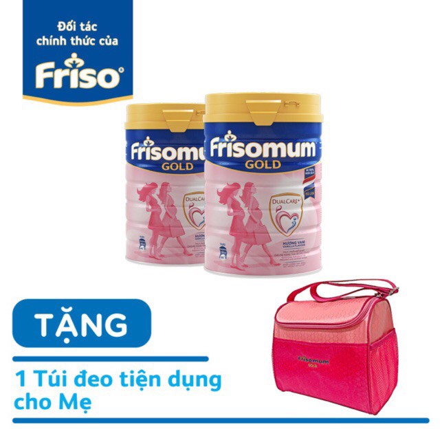 (HCM) Combo 2 lon Sữa Bầu Frisomum Gold Hương Vani/ Cam 400g.