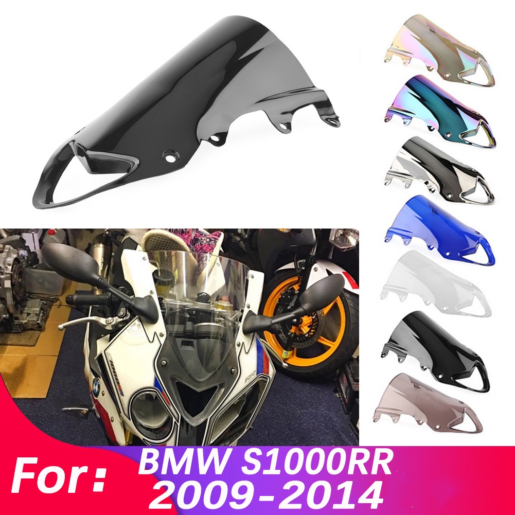 Kính Chắn Gió Đôi Bằng Nhựa abs Chuyên Dụng Cho Xe Mô Tô bmw s1000rr s1000 s 1000 rr 2009 2010 2011 