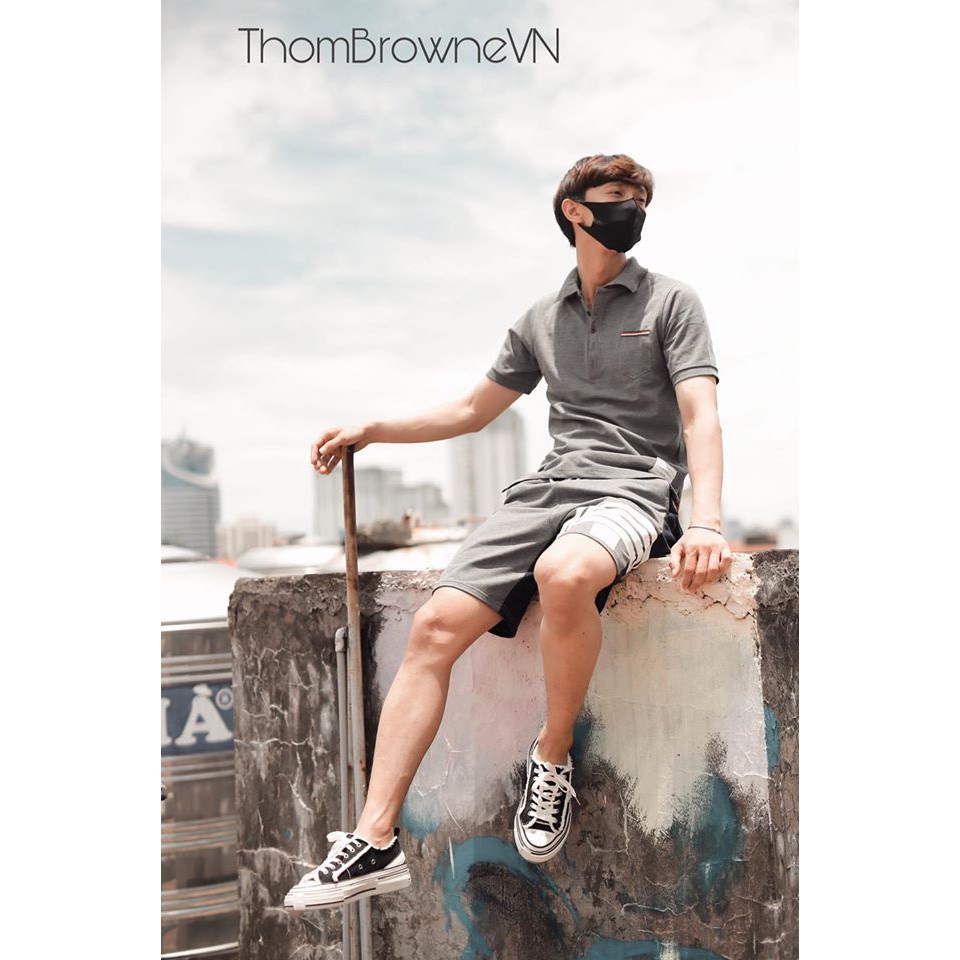 Áo Phông Polo Thom Browne Có Túi