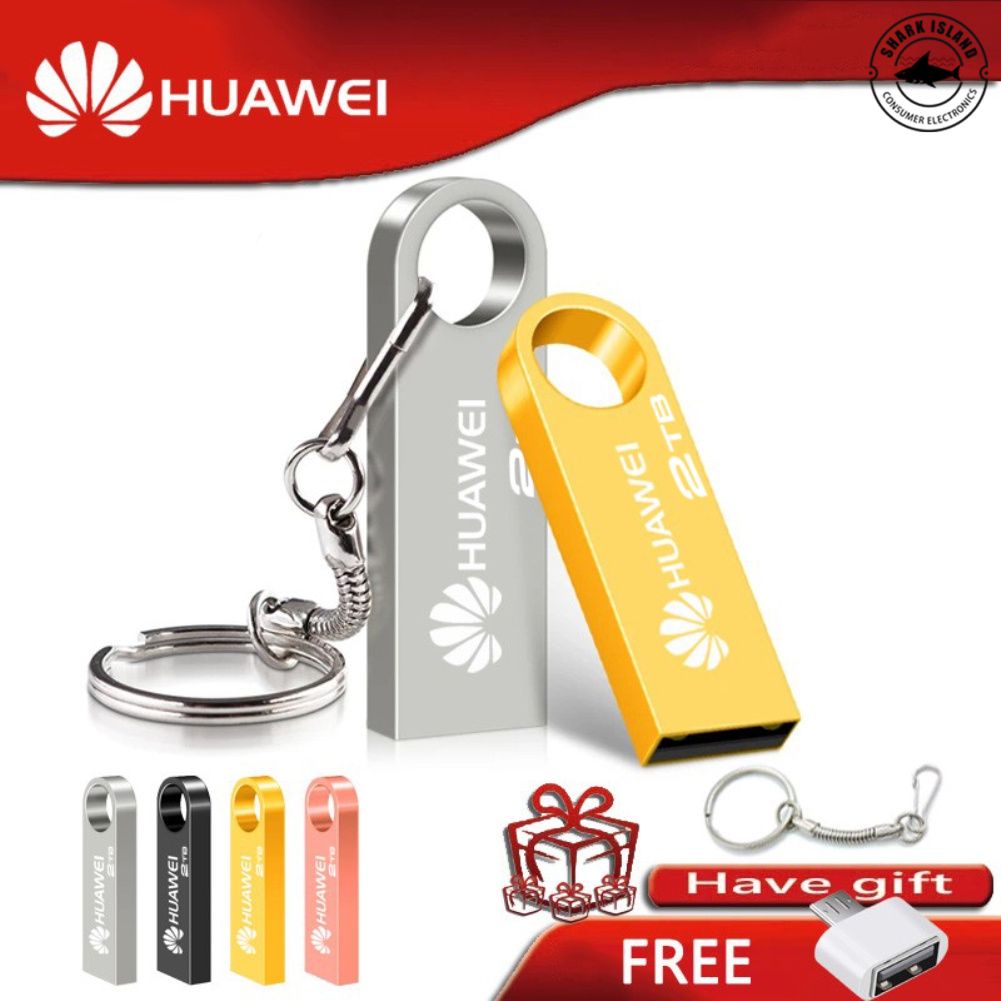 Có sẵn HUAWEI USB3.0 bút không thấm nước ổ đĩa flash USB 128GB Bộ nhớ Kim Loại ổ đĩa Flash 256G 512G 1TB pendrive 2TB ELLE