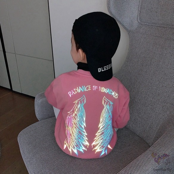 Áo Thun Sweater Hàn Quốc In Hình Đôi Cánh Nhiều Màu Cho Bé