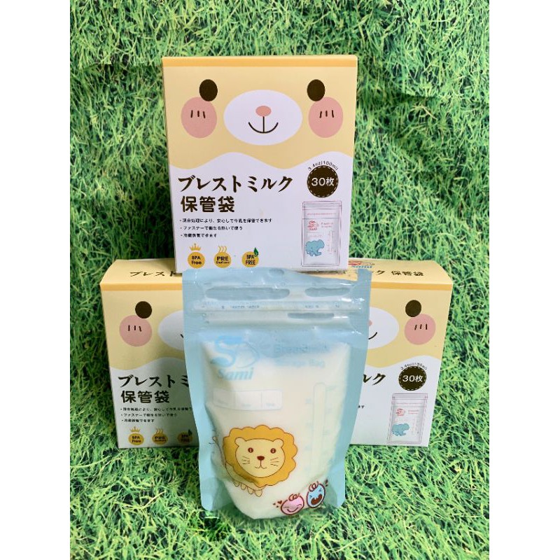 Hộp 30 Túi Trữ Sữa Sami 100ml - Nhật Bản