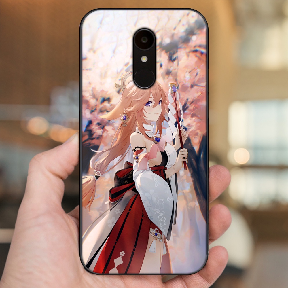 Ốp lưng Xiaomi Redmi 5 viền đen in hình Yae Miko Genshin Impact
