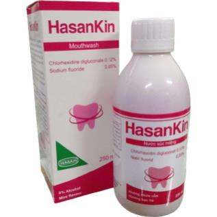 Nước súc miệng Hasankin - Không chứa cồn, hương bạc hà