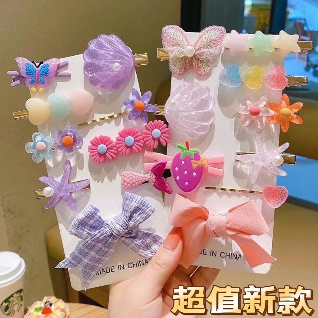 Kẹp Tóc Nơ Cỡ Nhỏ Không Gây Đau Kiểu Hàn Quốc Dễ Thương Cho Bé Gái