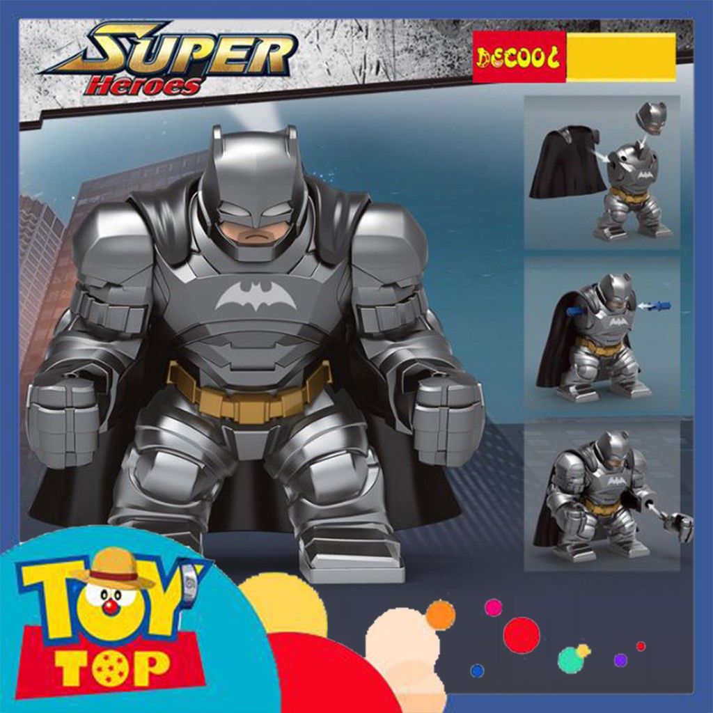 Đồ chơi ghép Batman lắp ráp Big Fig nhân vật Người dơi xếp hình Decool BigFig DC 0295