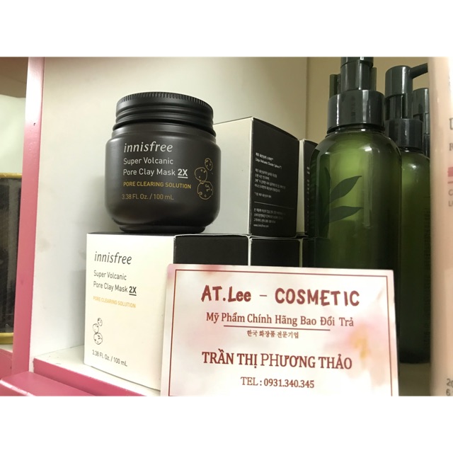 MẶT NẠ ĐẤT SÉT INNISFREE JEJU VOLCANIC PORE CLAY MASK 2X