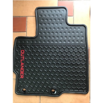 HÀNG CAO CẤP|Thảm Lót Sàn Cao Su Cho Xe Mitsubishi Outlander cao cấp - hàng không mùi , cao su đúc, vừa form xe