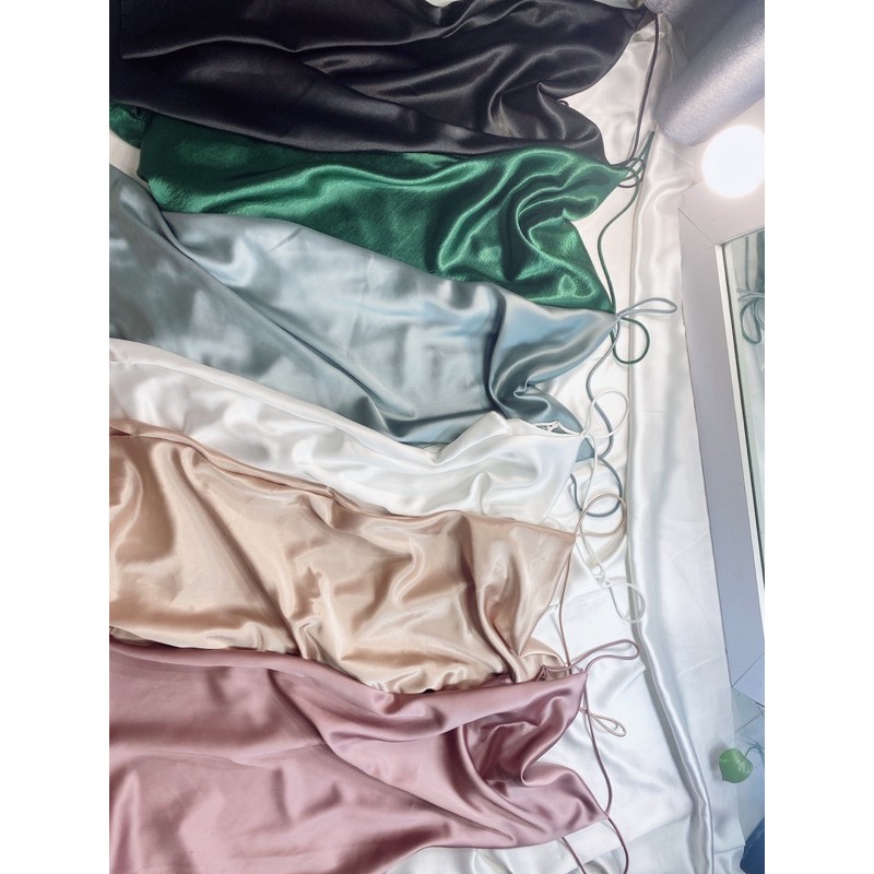 đầm cổ đổ 3 dây hình thật | BigBuy360 - bigbuy360.vn