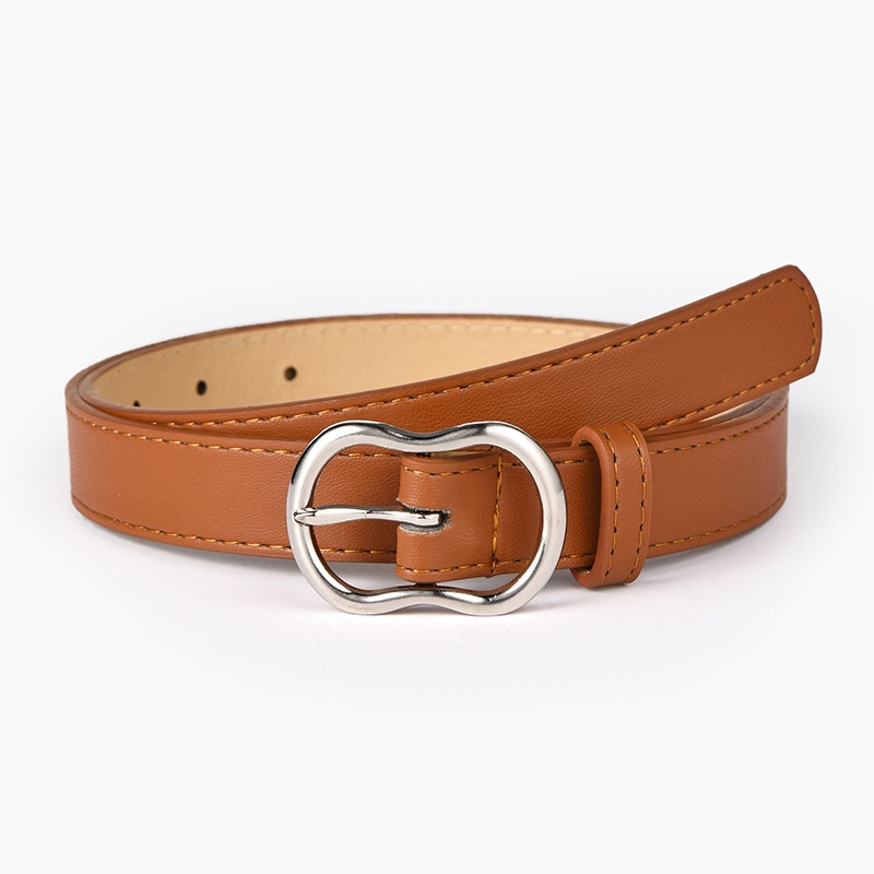 Thắt lưng giả da khóa kim loại thời trang cho nữ