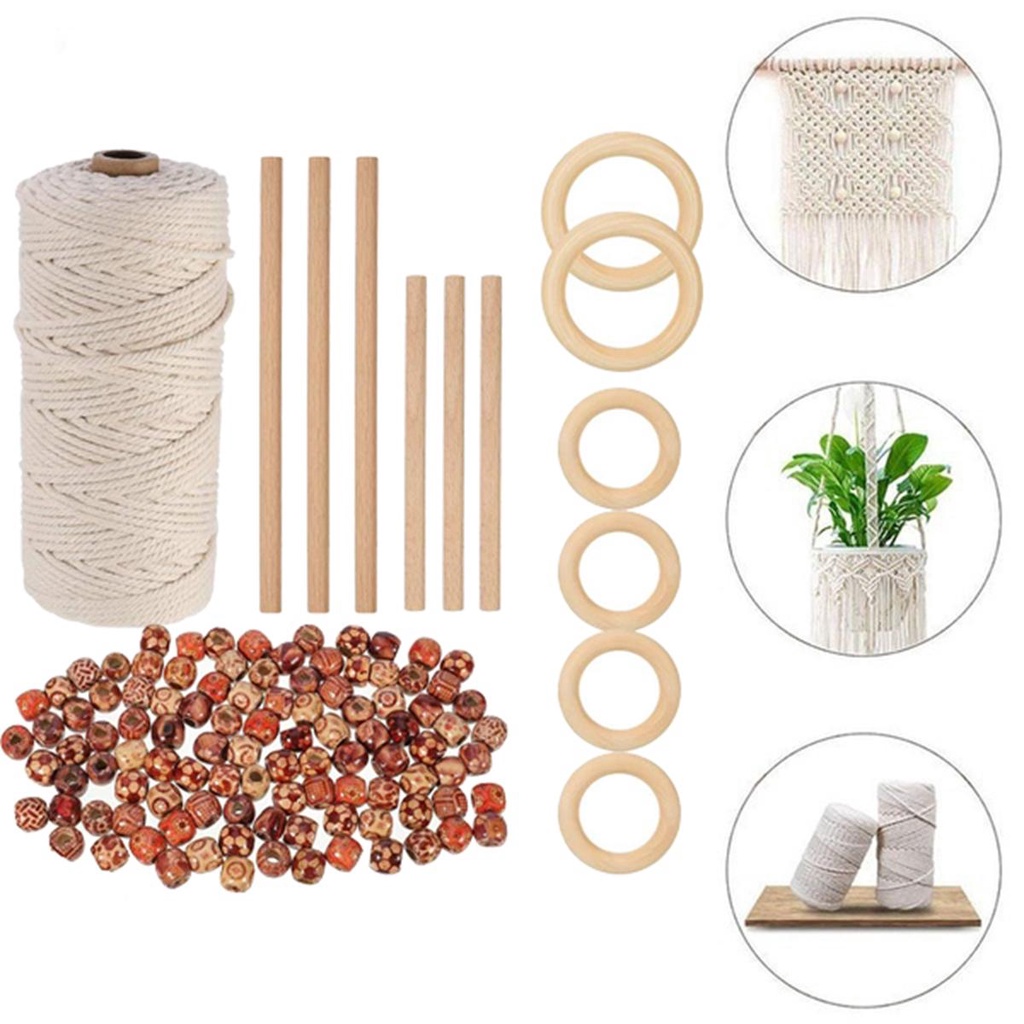 Set 6 Que Gỗ WMES15H Phong Cách Boho Tự Làm