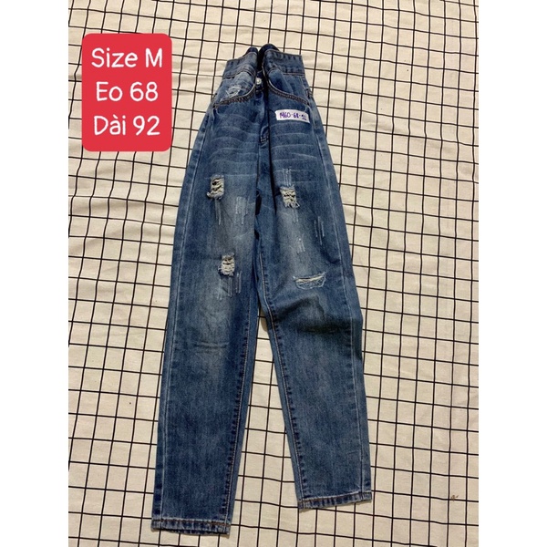 Quần bò ống suông loại 1