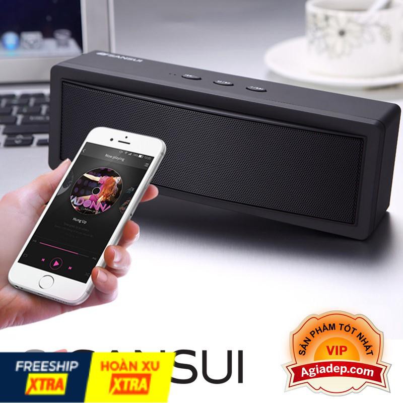 [ Loa bluetooth không dây Hàng hiệu Sansui - Âm thanh chuẩn đẳng cấp Nhật bản (loa vi tính di động mini)