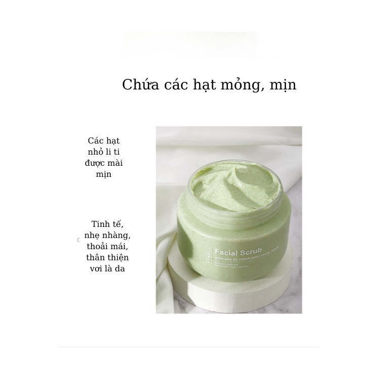 PVN43639 Tẩy Da Chết Toàn Thân ZHIBEI AVOCADO ICE CREAM BODY Làm Trắng, Dưỡng Ẩm, Mềm Da, Làm Sạch Da, 250g Giá Rẻ