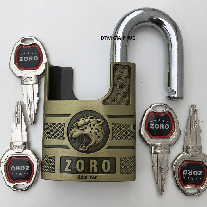 Ổ khóa 6 phân chống cắt ZORO chống trộm  Ihàng chính hãng